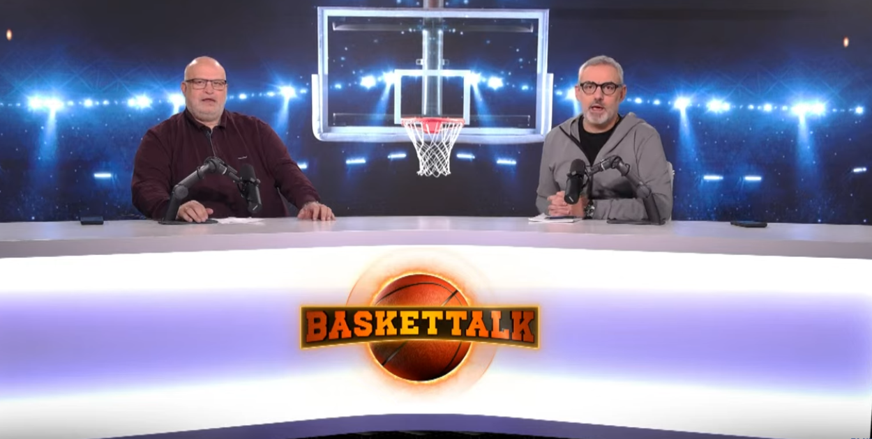 Baskettalk: &Kappa;&omicron;&gamma;&kappa;&alpha;&lambda;ί&delta;&eta;&sigmaf; &kappa;&alpha;&iota; &Sigma;&upsilon;&rho;ί&gamma;&omicron;&sigmaf; &sigma;&chi;&omicron;&lambda;&iota;ά&zeta;&omicron;&upsilon;&nu; &tau;&eta;&nu; &epsilon;&pi;&iota;&kappa;&alpha;&iota;&rho;ό&tau;&eta;&tau;&alpha; &sigma;&tau;&omicron; &mu;&pi;ά&sigma;&kappa;&epsilon;&tau; (vid)