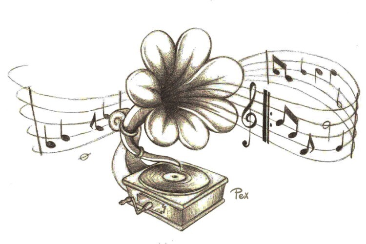 xagas-gramophone_flower_tattoo_by_asdepique-d2zu4jr