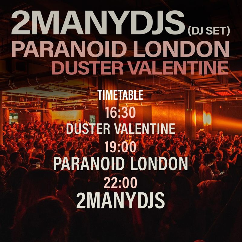 EDEN 2MANYDJS Paranoid London